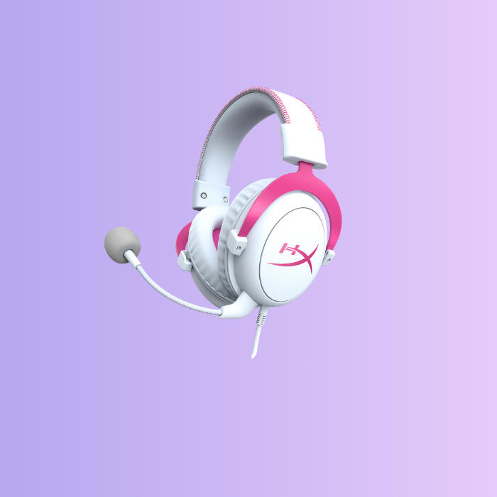 Headset - Hyperx Cloud II White and Pink
